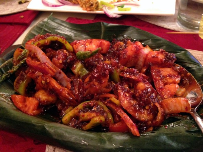 San Rasa Deviled Shrimp