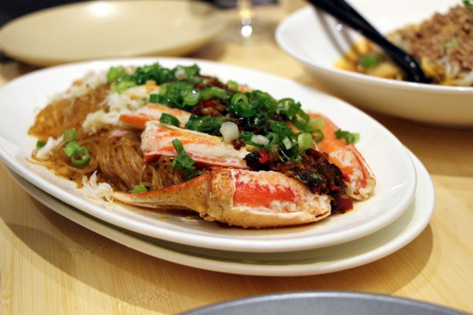 Pinch Chinese Crab in Chinese Restaurant